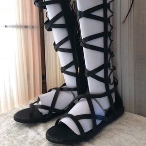 Lace-up, Knee-high, Roman sandals